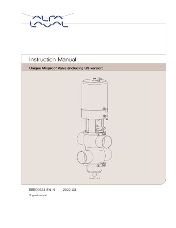 alfa laval mixproof valve manual