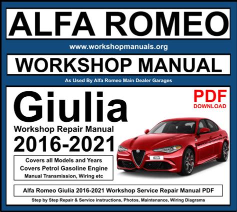 alfa romeo giulia service manual