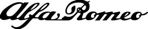 alfa romeo script logo