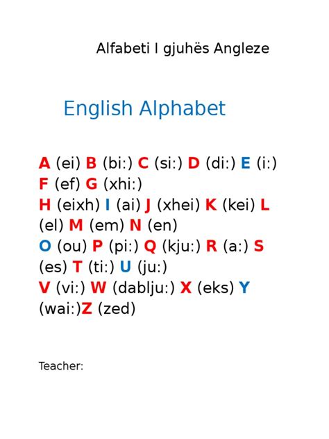 alfabeti i gjuhes angleze