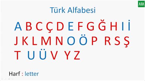alfabeti i gjuhes turke