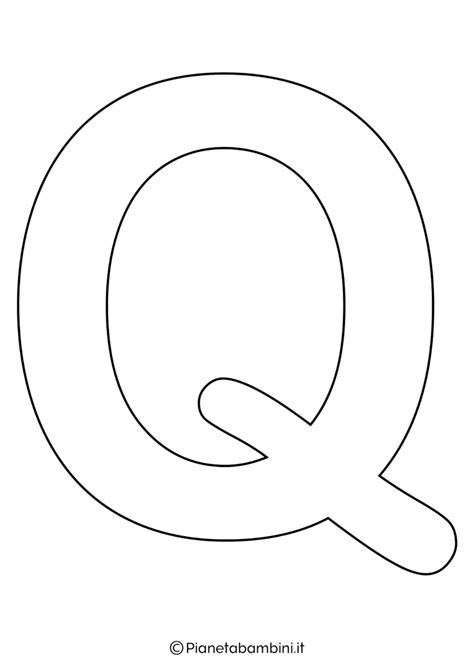 Alfabeto Da Stampare Lettera Q