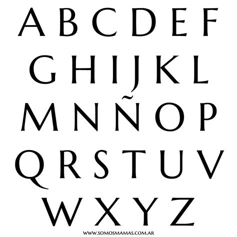 alfabeto espanol mayusculas