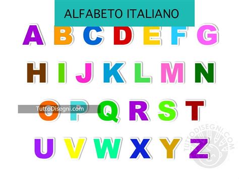 alfabeto italiano completo