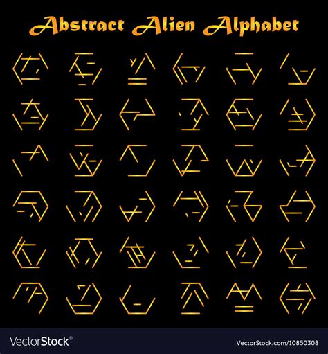alfabeto marciano symbols