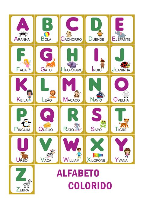 alfabeto para imprimir ilustrado