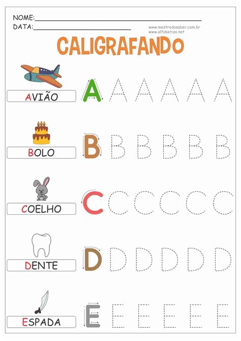 alfabeto para imprimir pontilhado