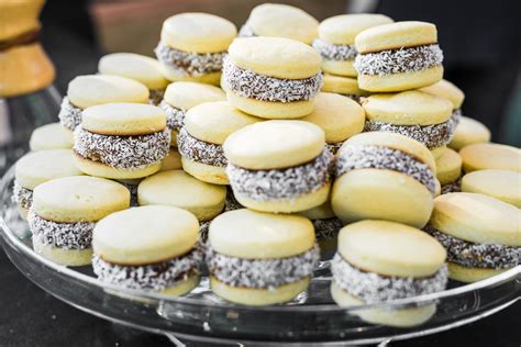 alfajores con dulce de leche