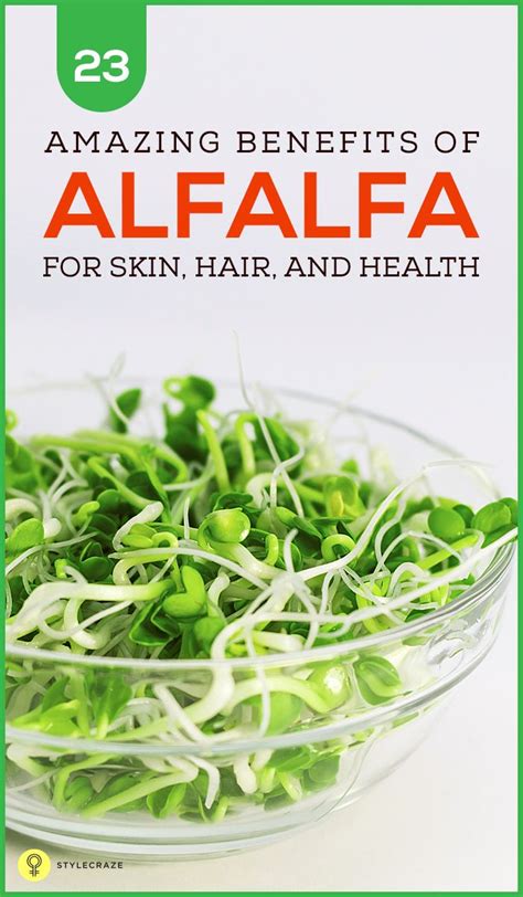 alfalfa benefits for skin