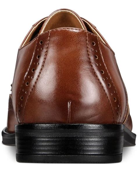 alfani men's shoes cognac