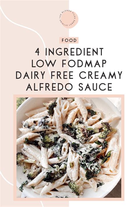 Alfredo Sauce Low Fodmap
