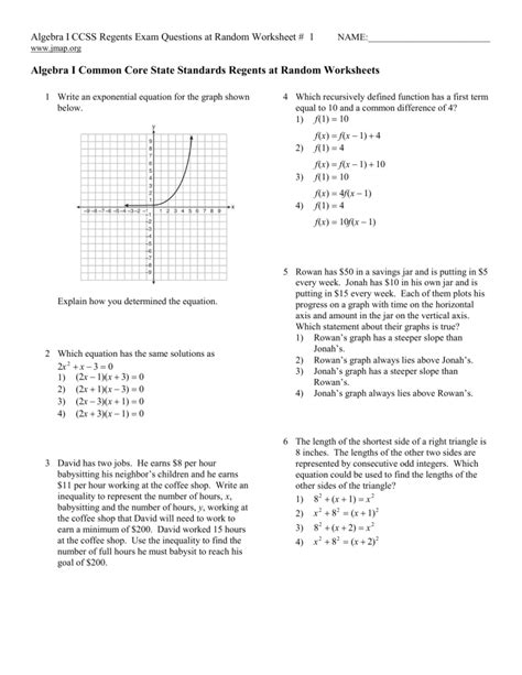 Algebra Alerts (Algebra 1 and 2) Algebra 1 8.3 Teacher Notes