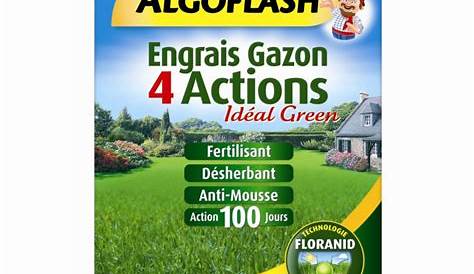 Engrais Gazon 4 Actions Algoflash 3,5 kg pas cher Achat