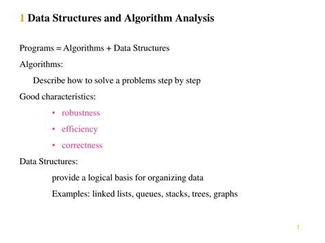 algorithm analysis in data structure ppt