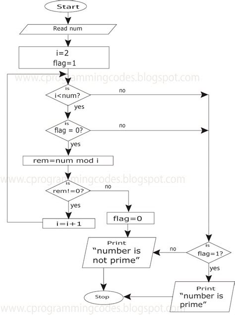 algorithm for prime number in c