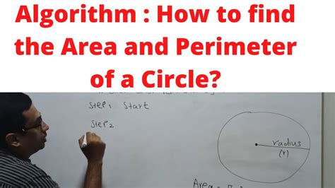 algorithm to find the perimeter of a circle