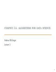algorithms for data science compsci 514