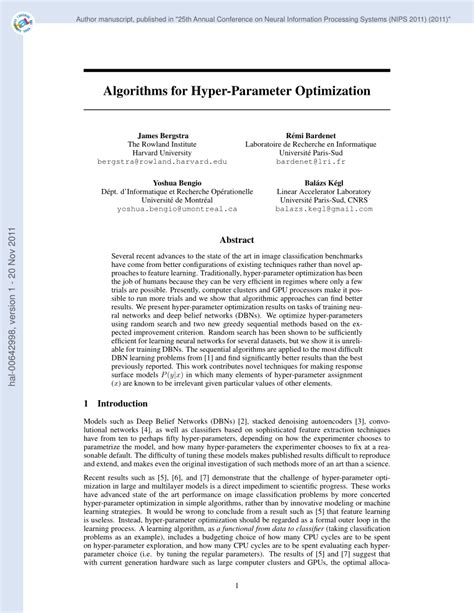 algorithms for hyper-parameter optimization