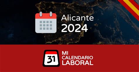 alicante calendario laboral 2024