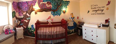 Alice in wonderland nursery. Katie says she needs a room like this for her baby dolls LOL