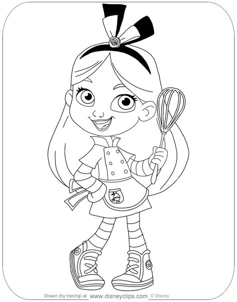 Alice's Wonderland Bakery Coloring Pages