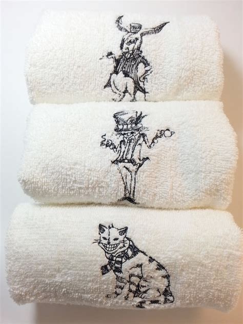alice in wonderland hand towels