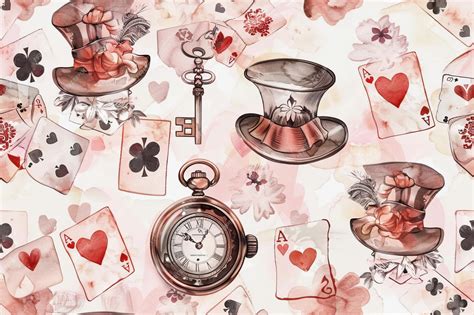 Alice in Wonderland Patterns (300023) Patterns Design Bundles