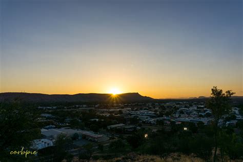 alice springs sunset time