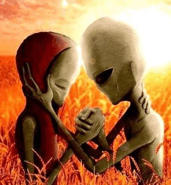 Aliens Touching Heads