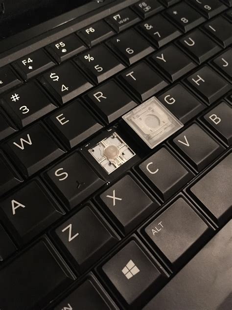 alienware laptop keyboard key fell off
