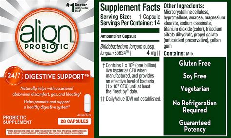 Align Probiotic Directions For Use