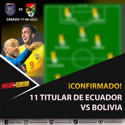 alineacion bolivia vs ecuador