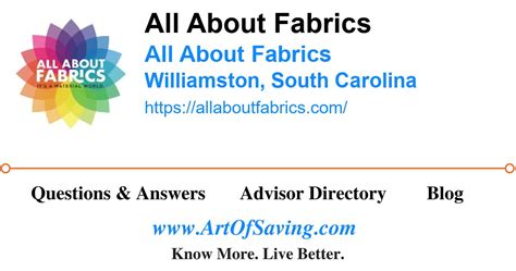 Phoenix Of Anderson / All About Fabrics in Williamston, SC Groupon