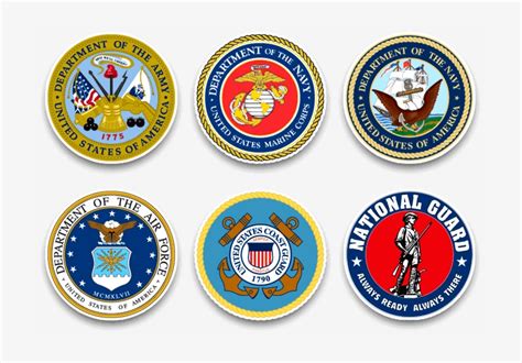 Updated Armed Forces Seals United States of America Service Academy
