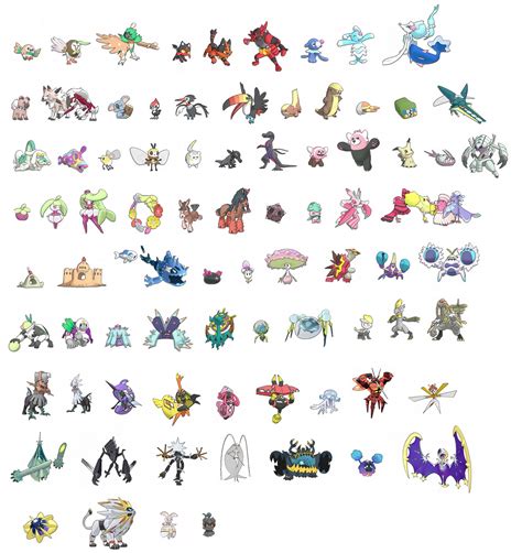 10 Latest All Legendary Pokemon In One Picture FULL HD 1920×1080 For PC