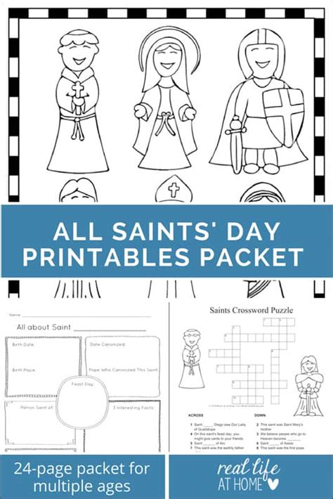 All Saints Day Fun Worksheet Pack Etsy