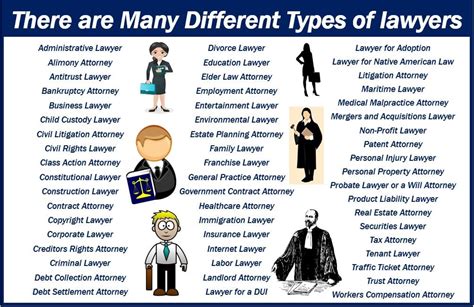 all types of lawyer