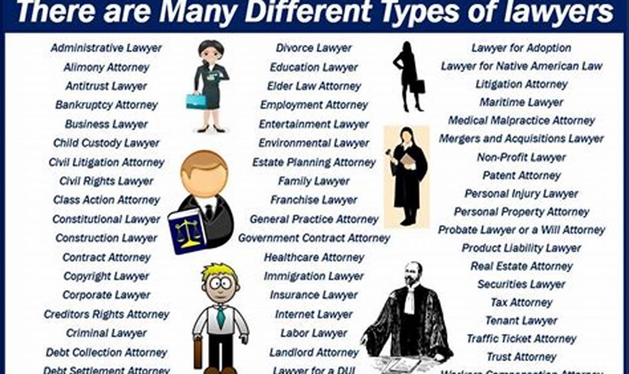 all types of lawyer
