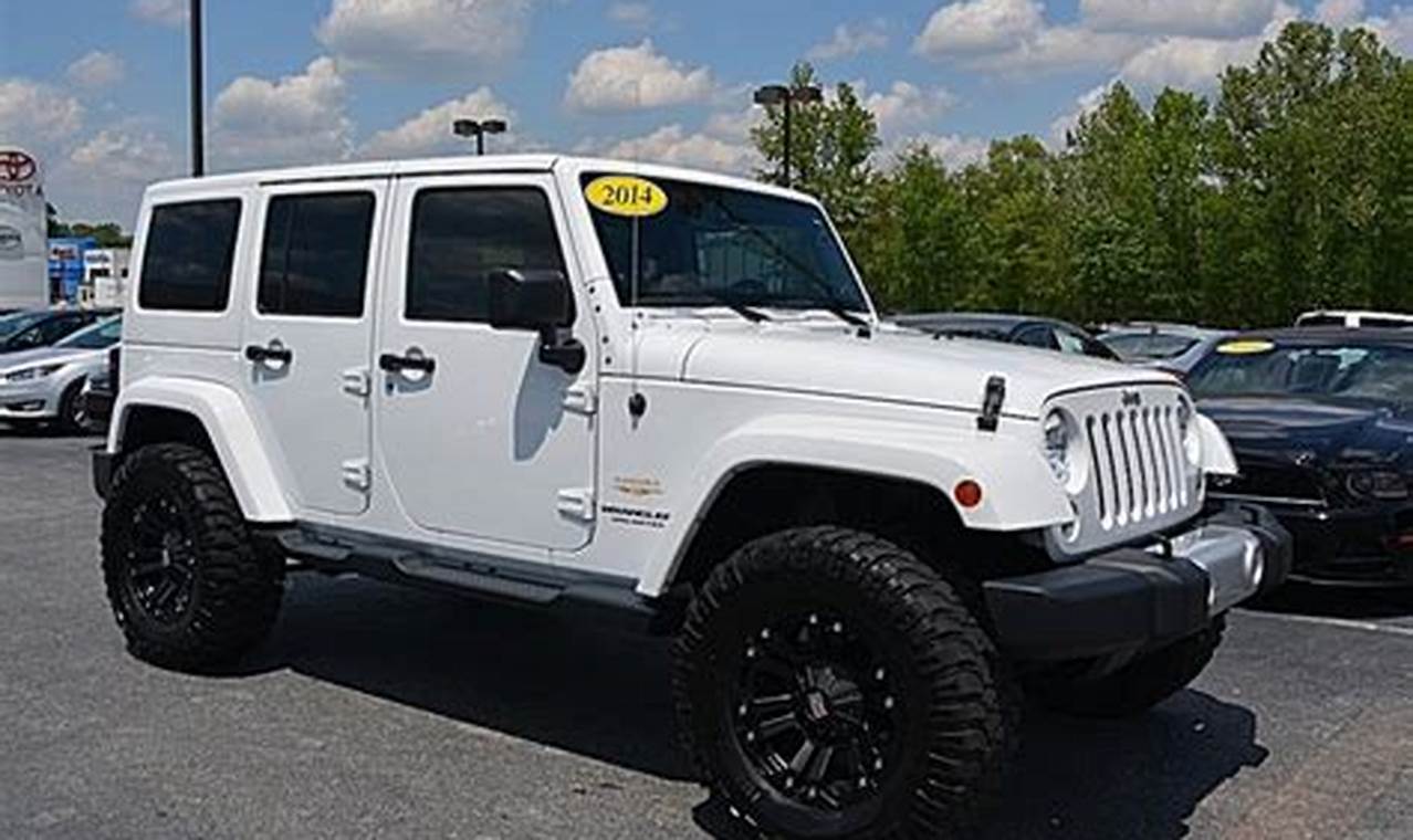 all white jeep sahara for sale
