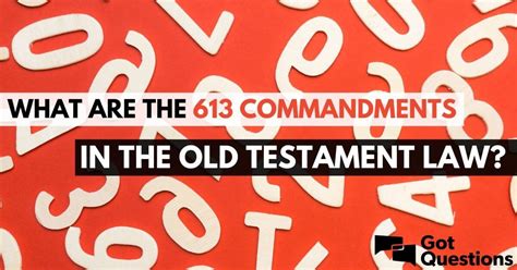 all 613 commandments of the old testament