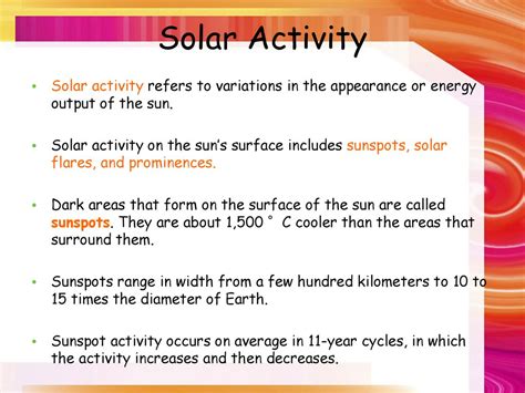 All Activity On The Sun's Surface Is Called Solar Activity