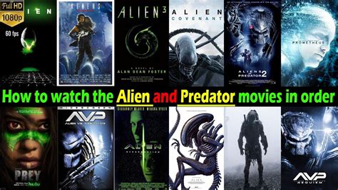 all alien and predator movies in order
