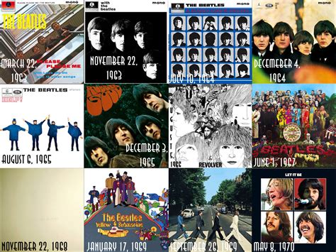 all beatles album covers