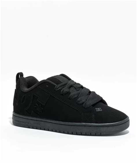 all black dc shoes