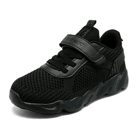 all black shoes for kids girls sneakers