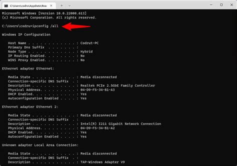 all command prompt commands for networking