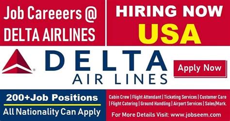 all employment jobs at delta air lines