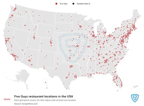 all five guys locations