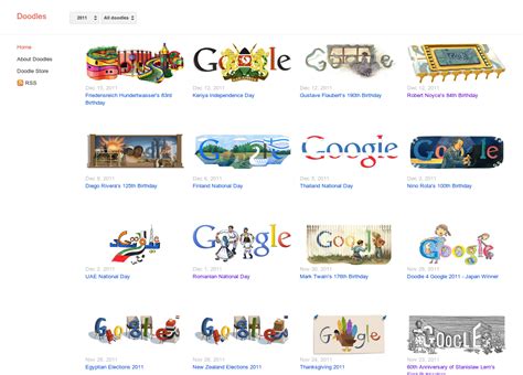 all google doodles ever