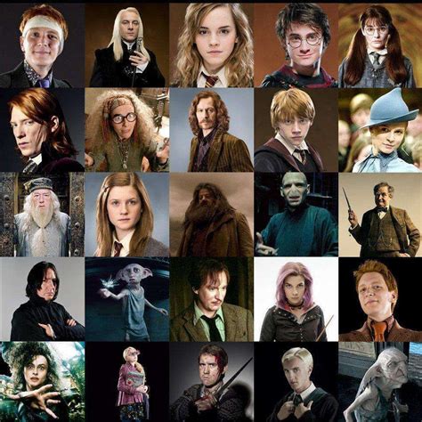 all harry potter characters list